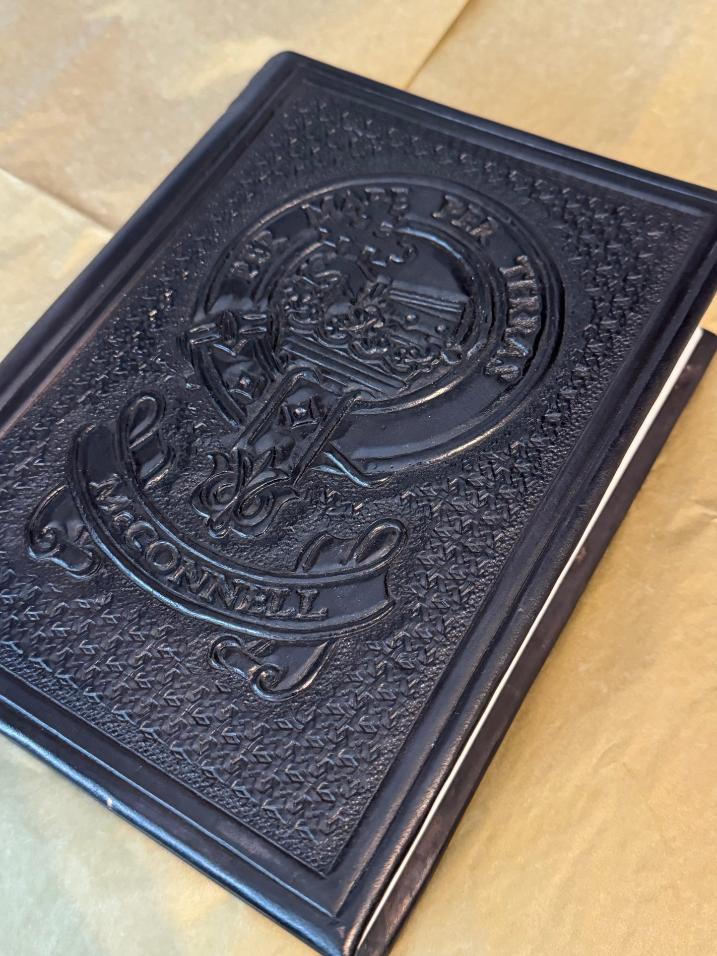 Handmade Leather Bible: Custom Design