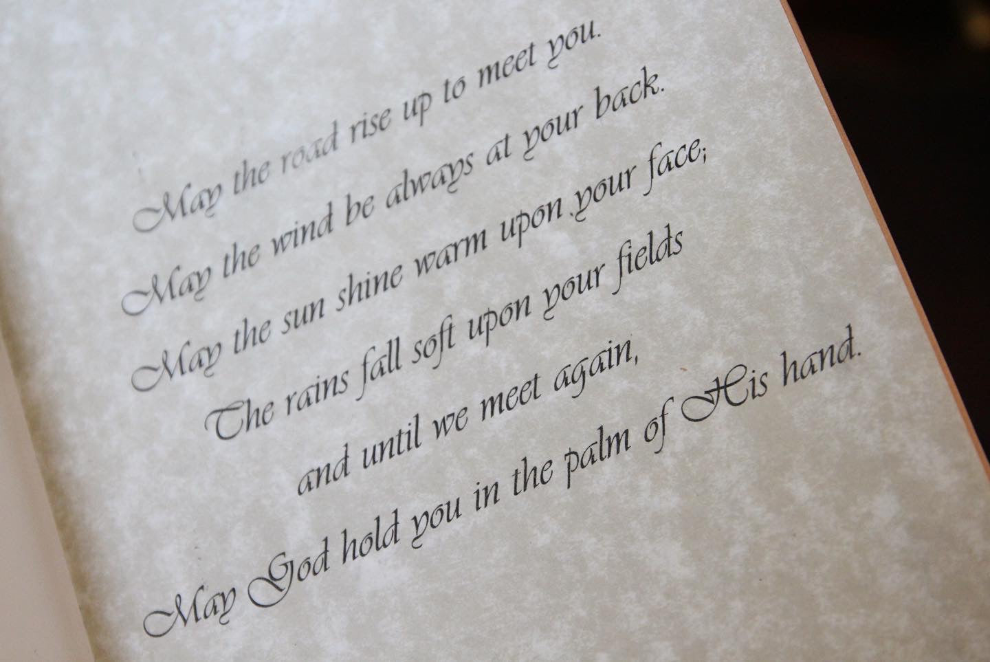 Celtic Cross Leather Bible Tooling Handmade Irish Blessing Custom Verse Printing